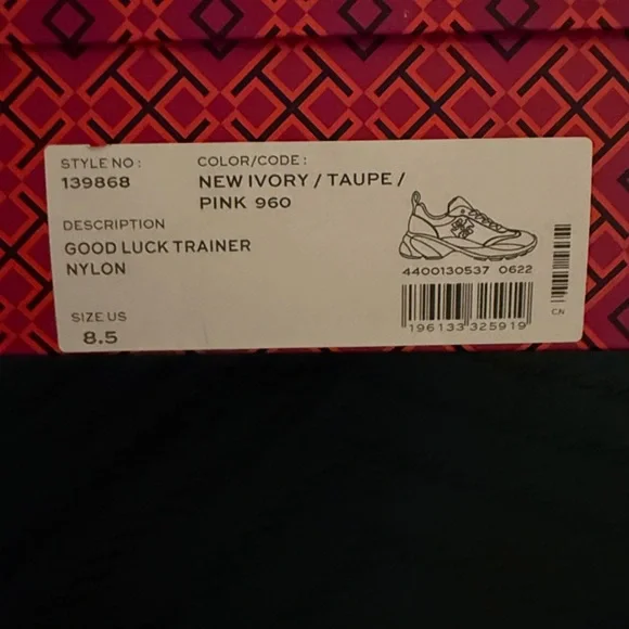 Tory Burch White and Pink Sneakers - Picture 3 of 4